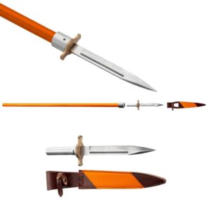 Epieu de battue HOURVARI le traqueur manche orange - 150 cm