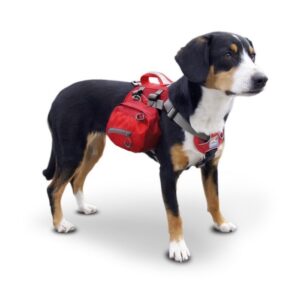 Sac à Dos Pour Chien avec harnais intégré | Rouge Taille Moyenne - Kurgo