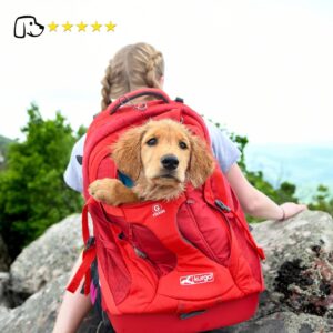 Sac à dos adapté aux sorties nature avec chien | Kurgo Rouge