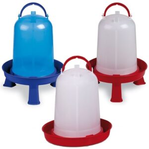 Abreuvoir Mangeoire 5 Litres Bleu Avec Pieds Pour Basse Cour