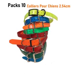 Pack 10 Colliers Sangle Pour Chien 2.54cm