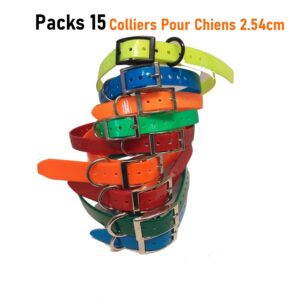 Pack 15 Colliers Sangle Pour Chien 2.54cm