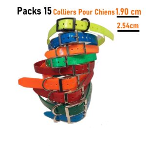 Pack 15 Colliers Sangle Pour Chien de Chasse